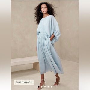 Women’s Banana Republic Eliana Cotton Silk Dress XL NWT